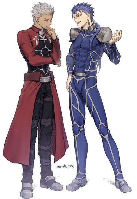 Archer Lancer【fatestay Night】 In 2022 Fate Stay Night Anime Sexy