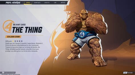 The Thing : Capacités, stats, costumes | Guide Marvel Rivals