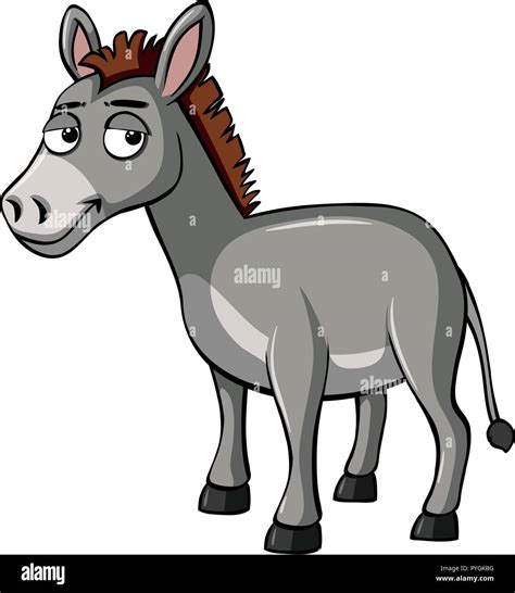 Donkey with sad smile illustration Stock Vector Image & Art - Alamy