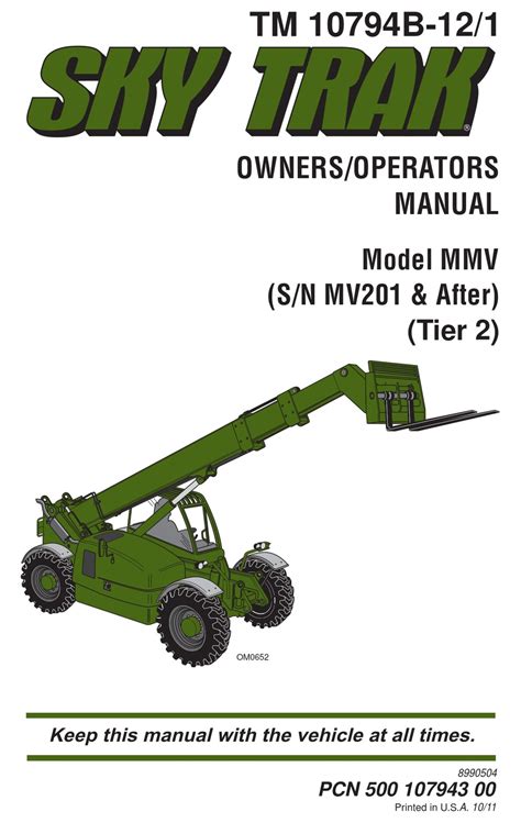 Skytrak Mmv Ownersoperators Manual Pdf Download Manualslib