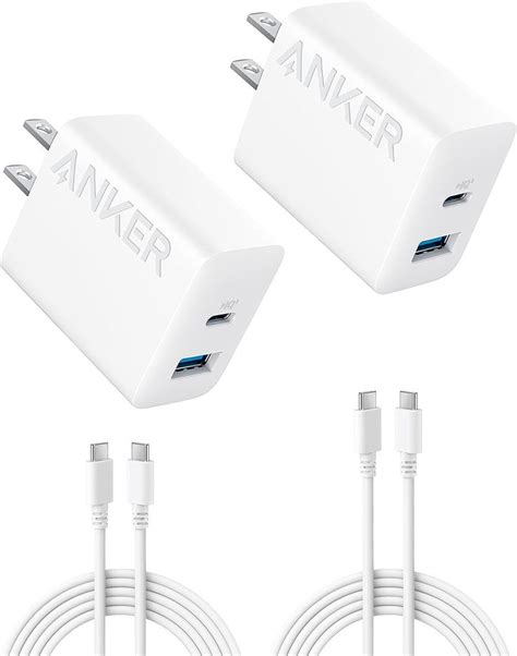 Anker USB C Charger, 2-Pack 20W