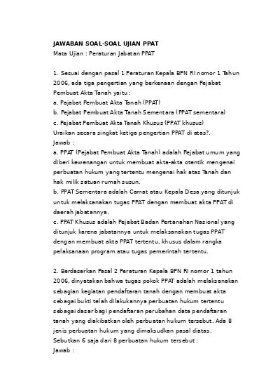 Detail Contoh Akta Ppat Koleksi Nomer 52