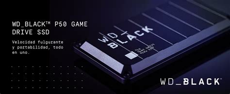 WD_BLACK P50 Game Drive de 1 TB - Velocidades SSD NVMe hasta 2000MB/s ...