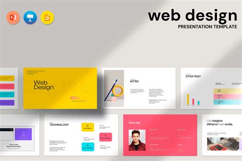 Web Design Presentation Template, a Presentation Template by evgenystudio