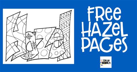 10 Hazel Coloring Pages Free Printables — Stevie Doodles
