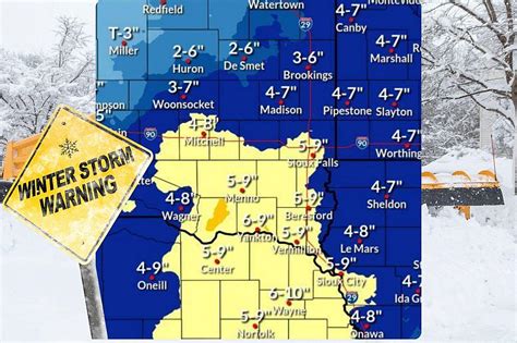 Winter Storm Warning Issued For Minnesota Iowa And South Dakota