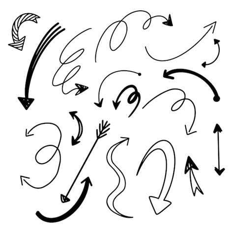 Premium Vector Set Of Vector Illustrations Of Arrows And Pointers