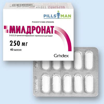 Милдронат - инструкция по применению и цена