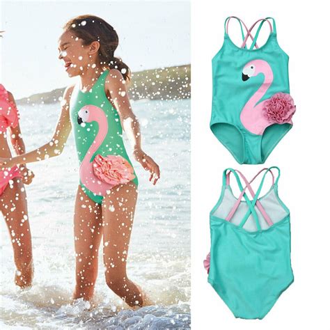 Verano bebé Infante Bikini chicas niños Flamingo u Grandado