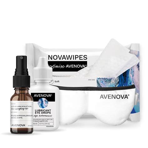 Buy Avenova Eyelid And Eyelash With Novawipes Moist Heating Eye