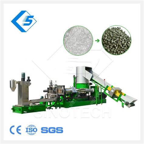 Sinotech Manufacture Waste Pe Pp Film Plastic Pellet Machine Making