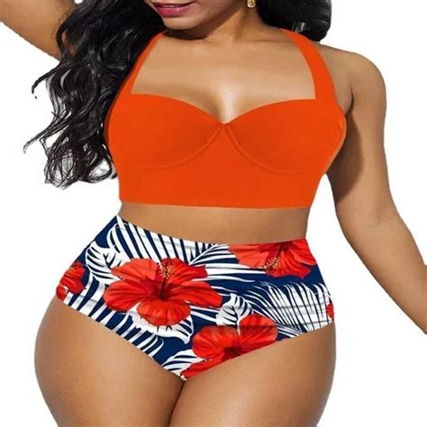 Conjunto De Bikini De Talla Grande Para Mujer Cuotas Sin Inter S
