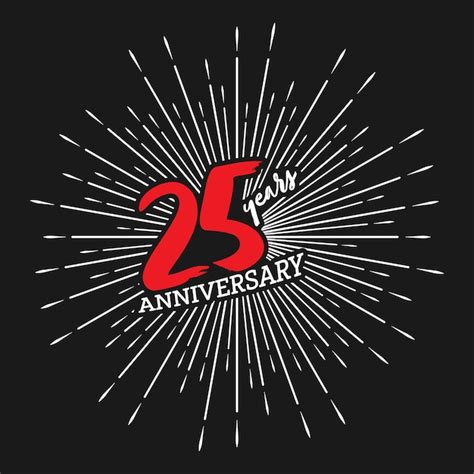 Номер 25 на фоне фейерверков поздравления с двадцать пятой годовщиной ...