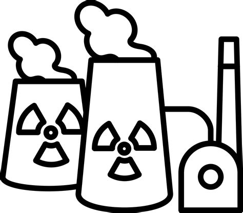 Nuclear Power Plant Icon Style 21268298 Vector Art At Vecteezy
