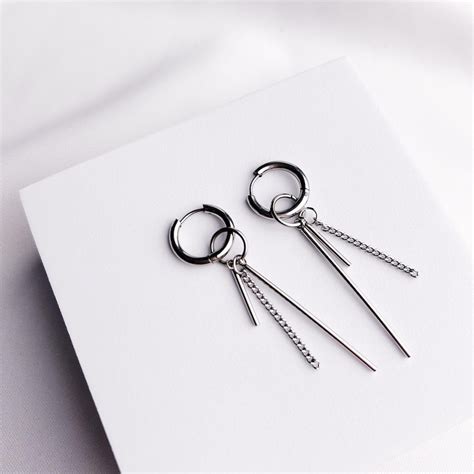 Korean Drop Earrings Etsy