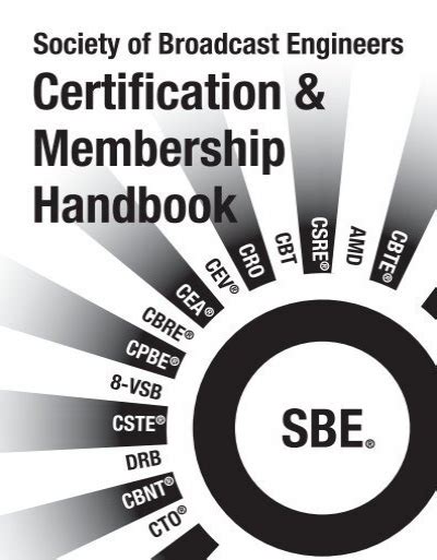 SBE Certification Handbook Society Of Broadcast Engineers