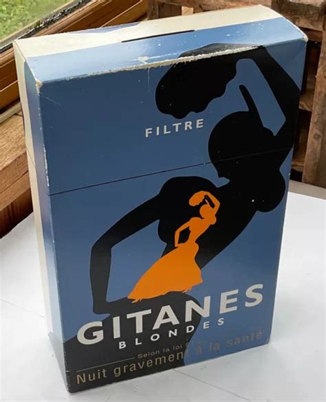 Ancienne Bo Te Publicitaire Cigarettes Gitanes Blondes Old Cigarettes