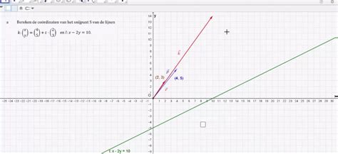 Video Vwo E Editie Opgave Vectoren En Lijnen Wiskunde Net