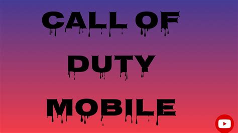 Call Of Duty Mobile Game Youtube