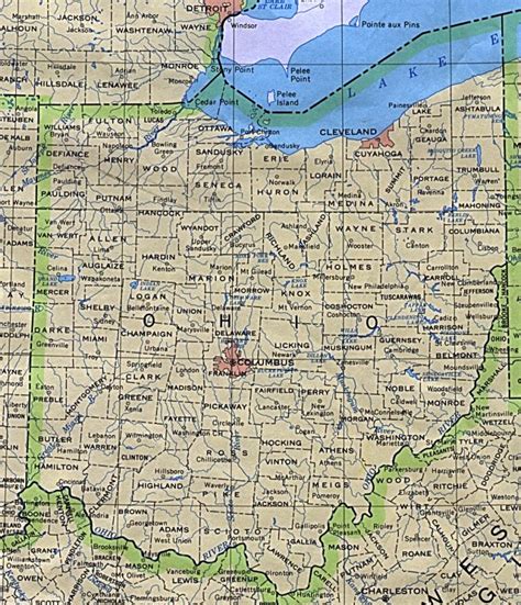 map  ohio america maps map pictures