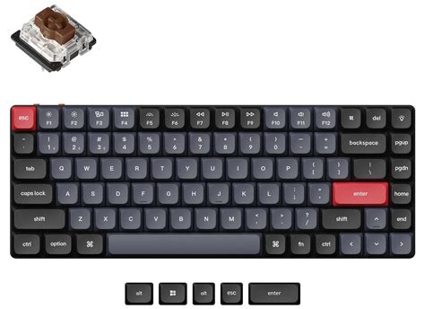 Keychron K Pro Rgb Low Profile Gateron Brown Hot Swappable Qmk Custom Bluetooth Mechanical