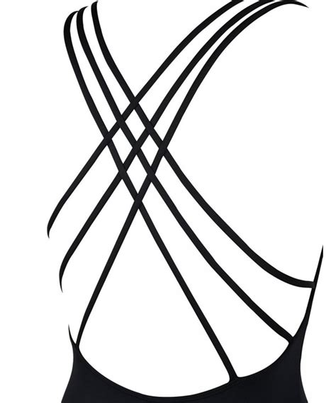 Women S Strappy Swimwear One Piece Bikini Swimsuits Blackless Monokinis Bathing Suit Black