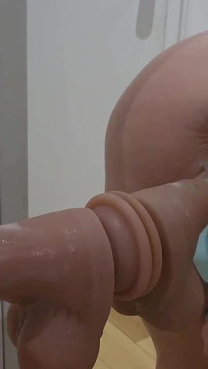 Stunning Moment From Amateur Hotwife Raquel Van Zant Testing A Thrusting Cock Sex Toy Against