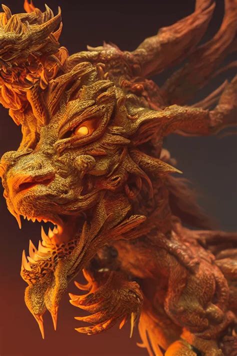 A Portrait Of A Manticore Dynamic Pose Close Up Stable Diffusion