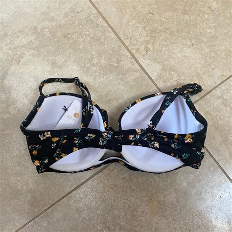 Cute Target Floral Bikini Top New With Tags Size Depop