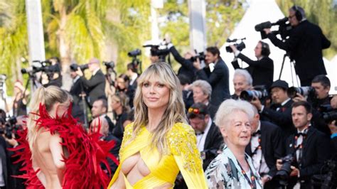 Heidi Klum Ans Incendiaire En Bikini String Elle D Voile Son Fessier