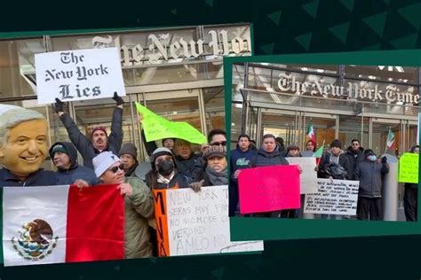 Protestan Morenistas Frente A Oficinas Del Nyt