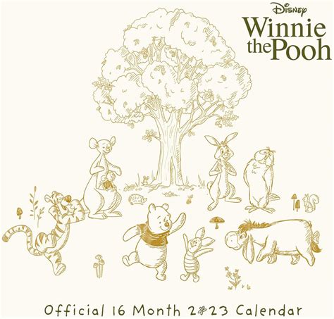 Disney Winnie The Pooh Calendar 2022 Month To A View Planner 30cm X