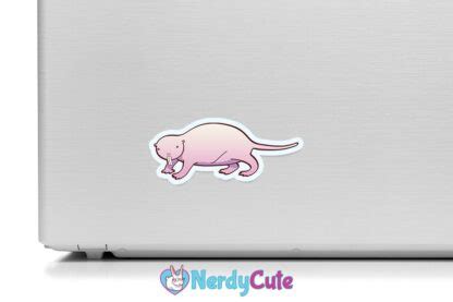 Naked Mole Rat Sticker Nerdycute