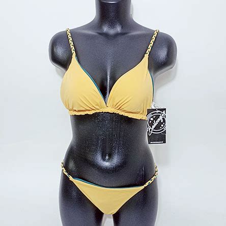 Bikini Reversible Amarillo Verde Camisetas Bailongas