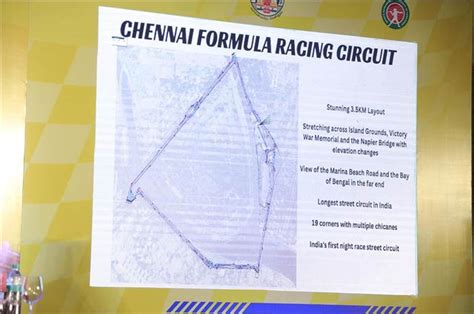 Chennai Formula Racing Circuit Layout F4 India Indian Racing League