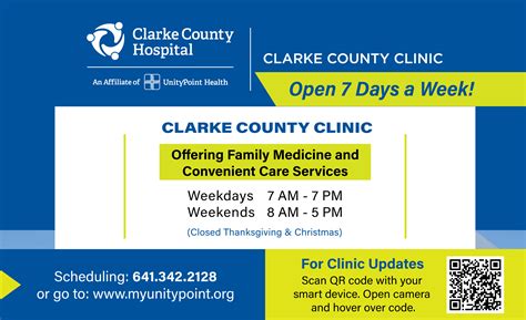 Clarke County Clinic Now Offering Convenient Care Services Seven Days a