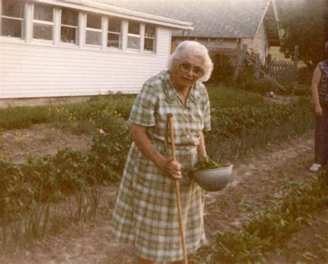 Ida Soncarty In Her Garden Potlatch Historical Society Collection