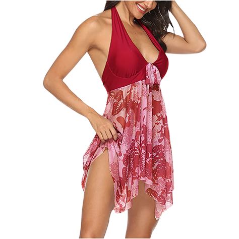 BLTIBY Bikini Set For Women Two Piece Swimsuits V Neck Low Rise Hanging Neck Spaghetti