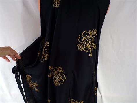 Vintage Rima Beach Wear Lingerie Full Length Black Go Gem