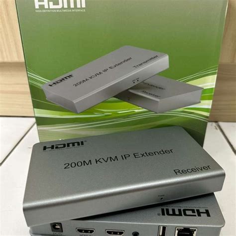 Jual Hdmi Extender 4k Kvm 200m Rj45 Lan Cat 5e Cat 6 Hdmi Extension