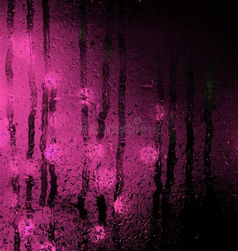 Background Of Misted Glass Christmas Lights Stock Image Image Of