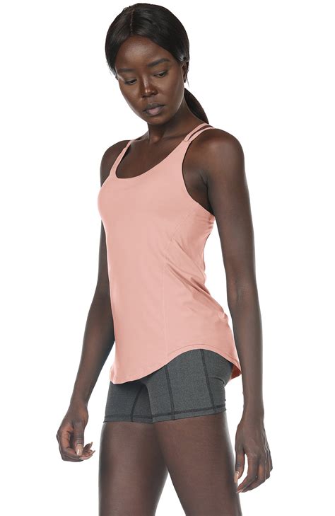 Icyzone Workout Tank Tops Built In Bra Womens Strappy Athletic Yoga