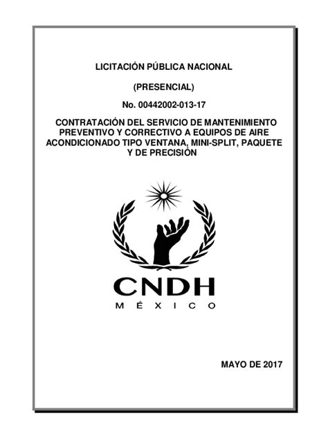 Completable En línea appweb cndh org contratacin del servicio de