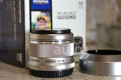 Olympus M.ZUIKO Digital 25mm 1:1.8 , Silver. Микро 4/3. Бленда, коробка ...