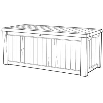 Keter 570l Rockwood Outdoor Storage Box Offer At Bunnings