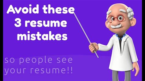 Don T Make These 3 Resume Mistakes YouTube