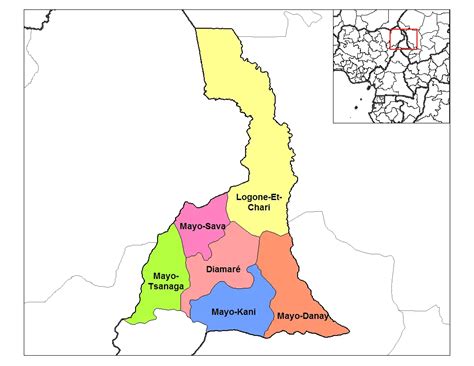 Far North Cameroon Divisions •