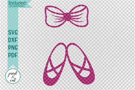 Ballet Shoes Monogram Svg Graphic By Cornelia Creative Fabrica