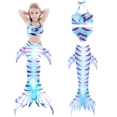 M Dchen Meerjungfrau Kost M Bikini Badeanzug Kinderkost M St Ck Set Topkostueme