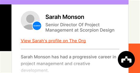 Sarah Monson Senior Director Of Project Management At Scorpion Design